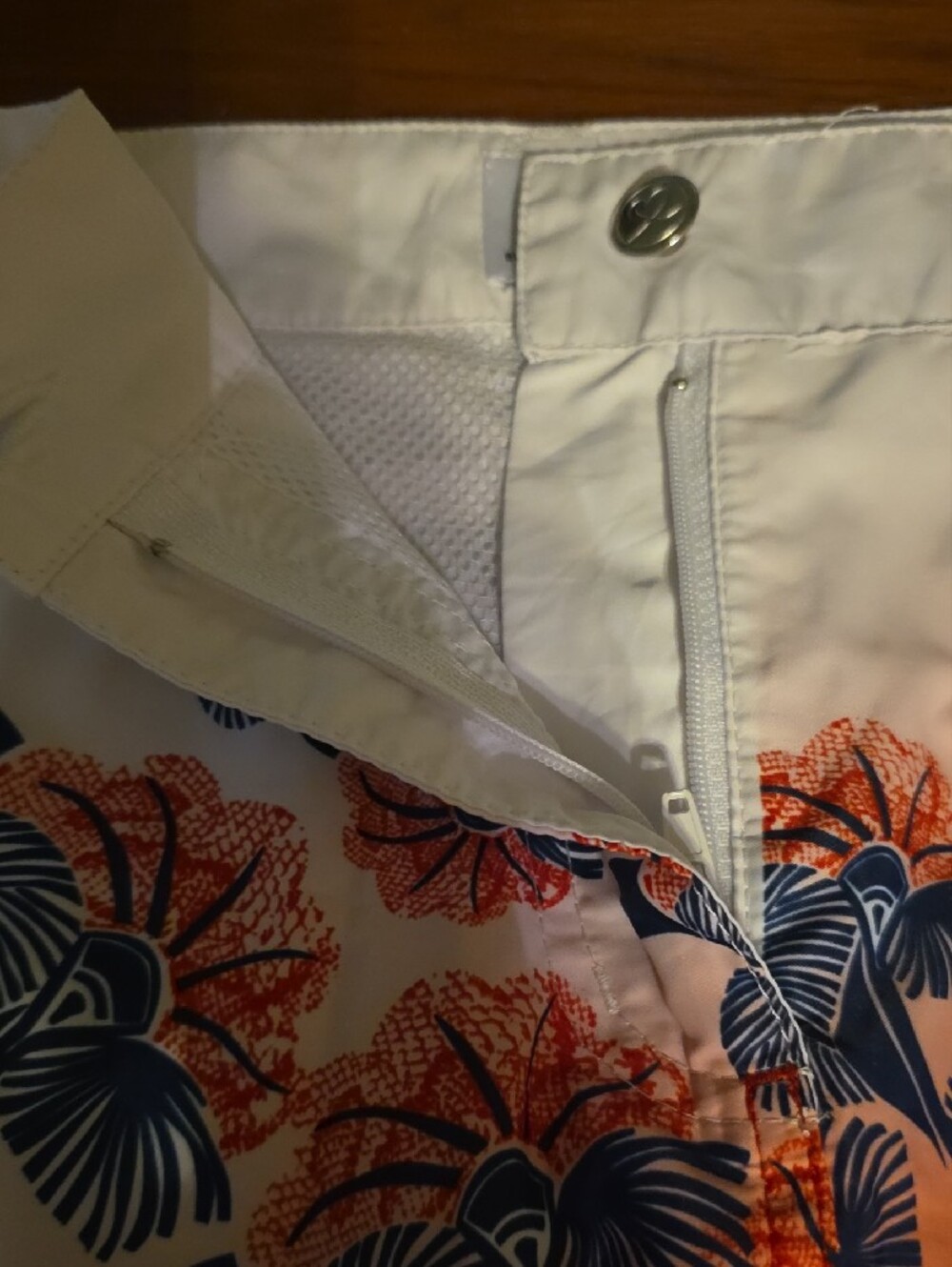 Daily Sports White to Red Ombre Floral A-Line Skort - Picture 5 of 6